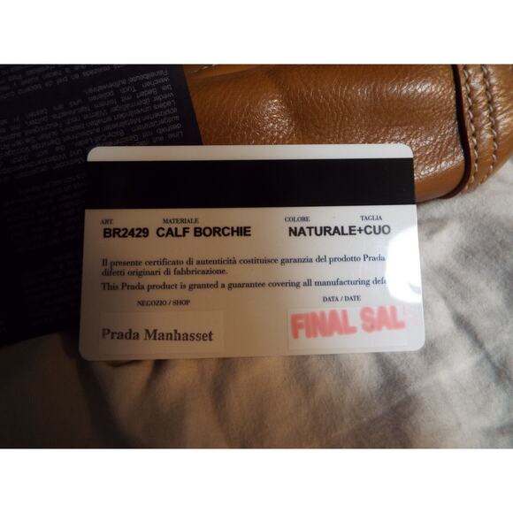 Prada Brown Suede Shoulder Bag BR2429 with Card & Dust Bag - Picture 11 of 16